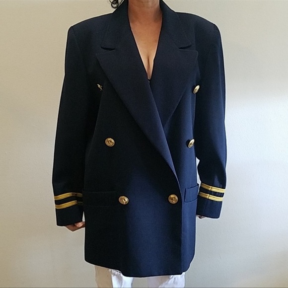 RARE Vintage Christian Dior captains pilot jacket blazer designer couture EUC - Picture 12 of 12